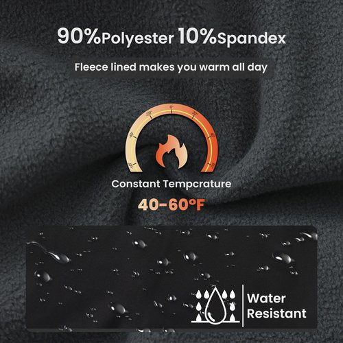 TIHEEN Women's Fleece Lined Waterproof Insulated Snow Ski Pants Winter Warm Hiking Pants Outdoor Softshell Gray XL
