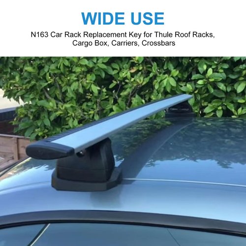 N163 Car Rack Replacement Key for Thule, Replacement Key for Thule Roof Racks, Cargo Box, Carriers, Crossbars - Codes N163 [2 pcs]