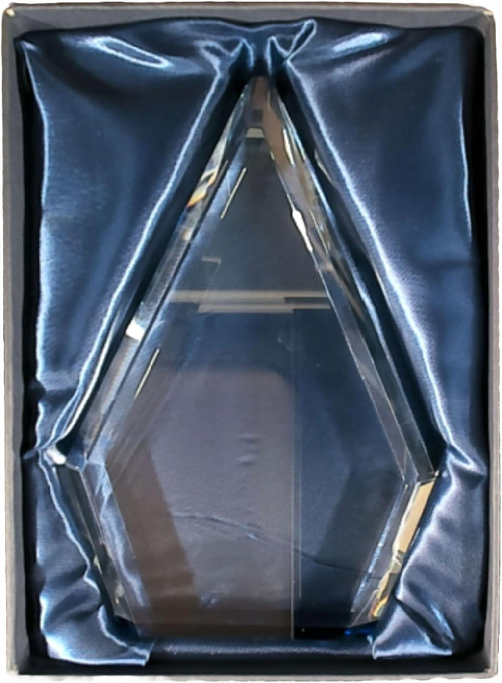 Regine Switzerland Customizable Solid Crystal Trophy - 8 Inch Personalized Award for Employee Recognition