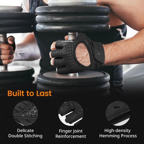 ATERCEL Weight Lifting Gloves - Full Palm Protection for Gym & Climbing | Breathable & Lightweight for Men and Women