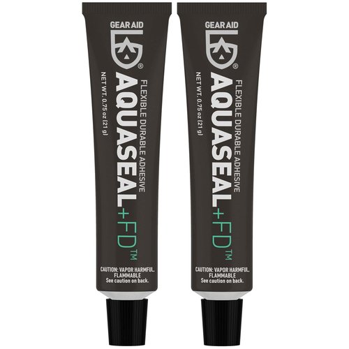 GEAR AID Aquaseal FD Flexible Repair Adhesive - Durable Fix for Waders, Wetsuits & PVC Gear | 0.75 oz, 2 Pack