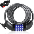 Skiennix Bike Lock Cable - 4-Digit Resettable Security Lock for E-Scooters & Bicycles