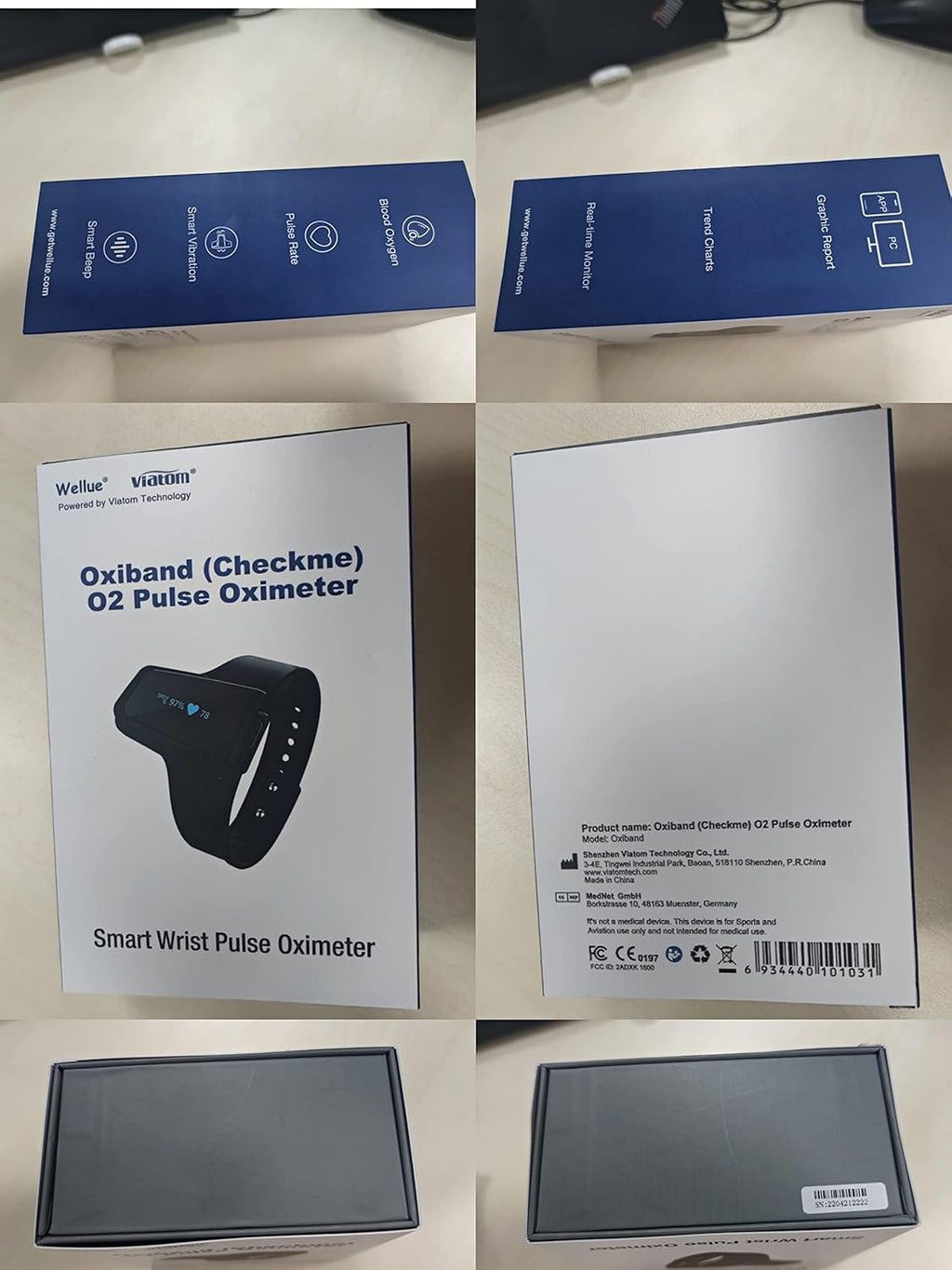 Wellue Wrist Pulse Oximeter - O2 Monitor with 100-Hour Battery Life | Track Blood Oxygen & Pulse Rate