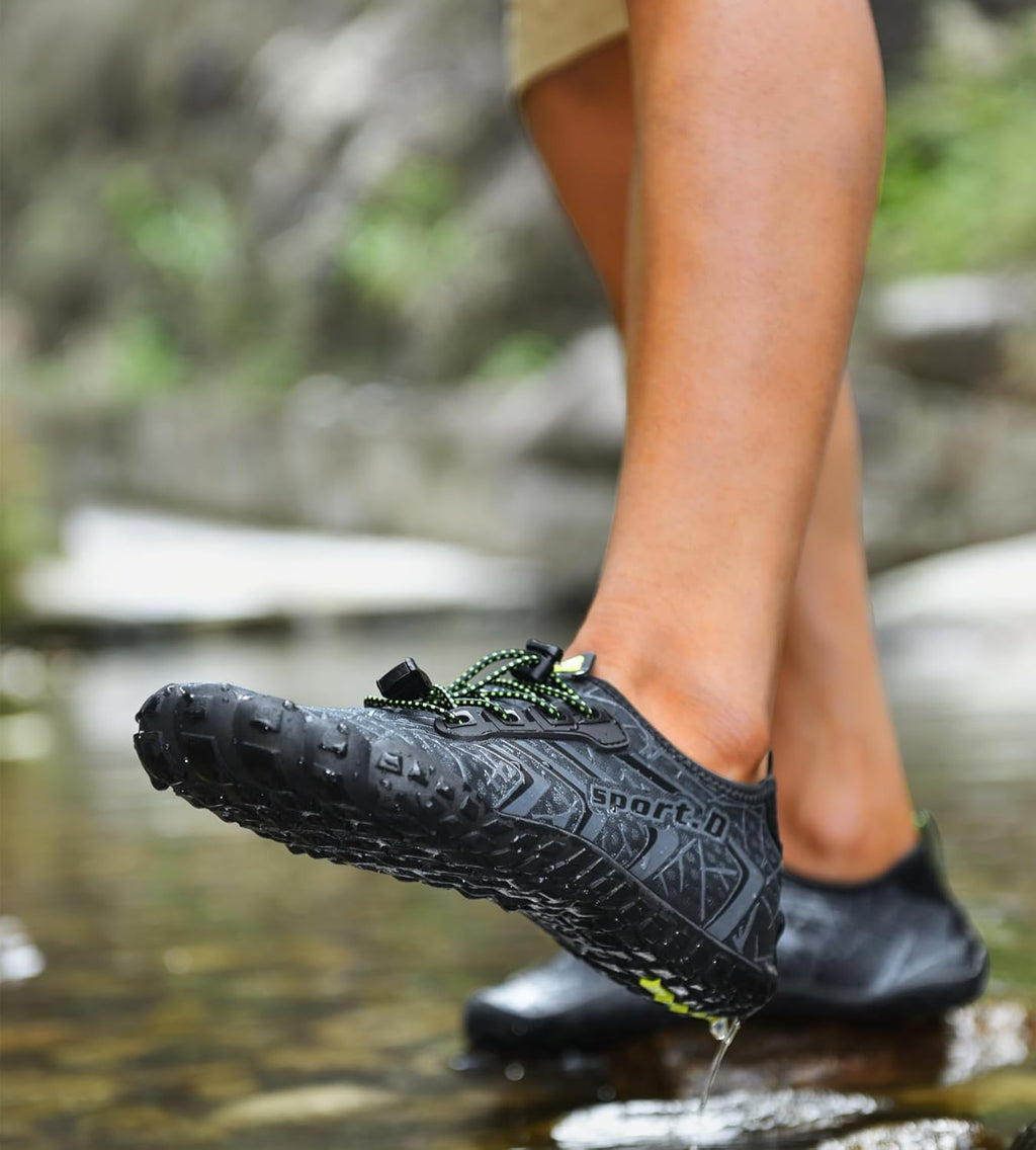 UBFEN Water Shoes - Quick Dry Aqua Swim Shoes for Men & Women | Ideal for Beach, Boating & Diving