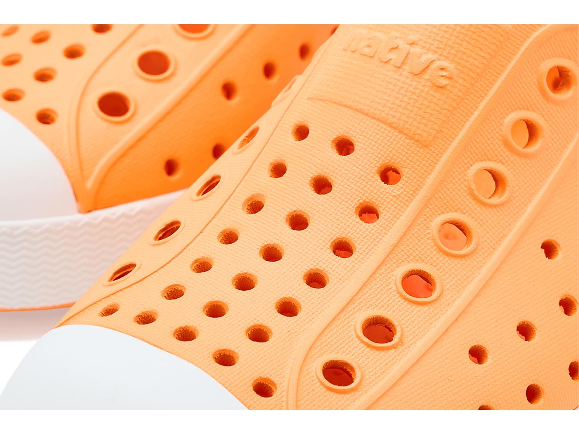 Native Shoes Unisex-Kids Jefferson Sneakers, Papaya Orange/Shell White, 10 Toddler