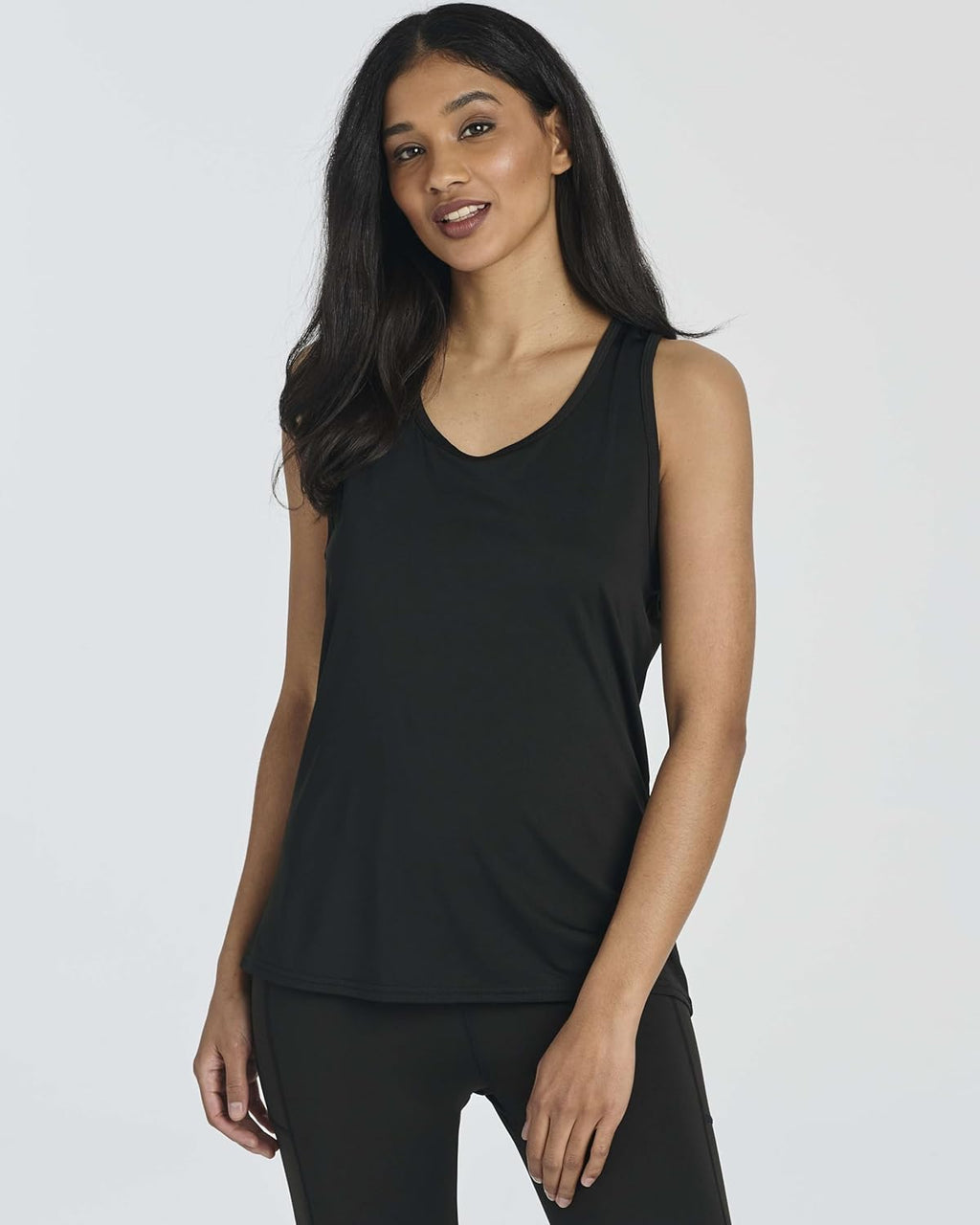 Real Essentials Women's Crossback Keyhole Workout Tank Top - Dry-Fit Sleeveless Yoga Gym | Plus Sizes Available