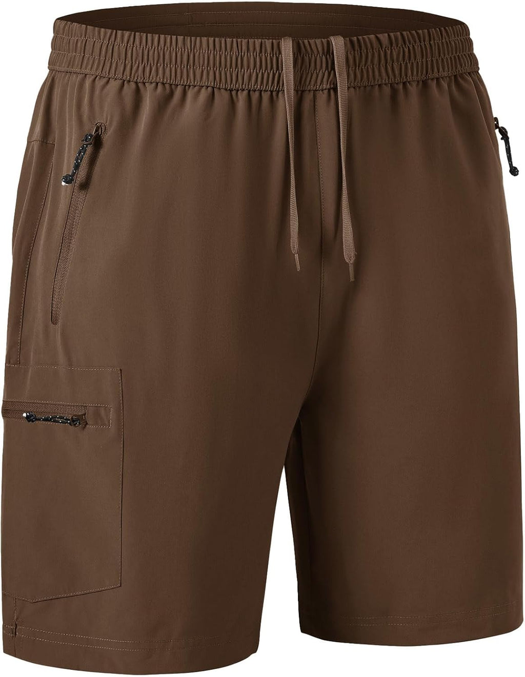 Rdruko Men's Quick-Dry Hiking Shorts - Lightweight Outdoor Activewear with Zipper Pockets