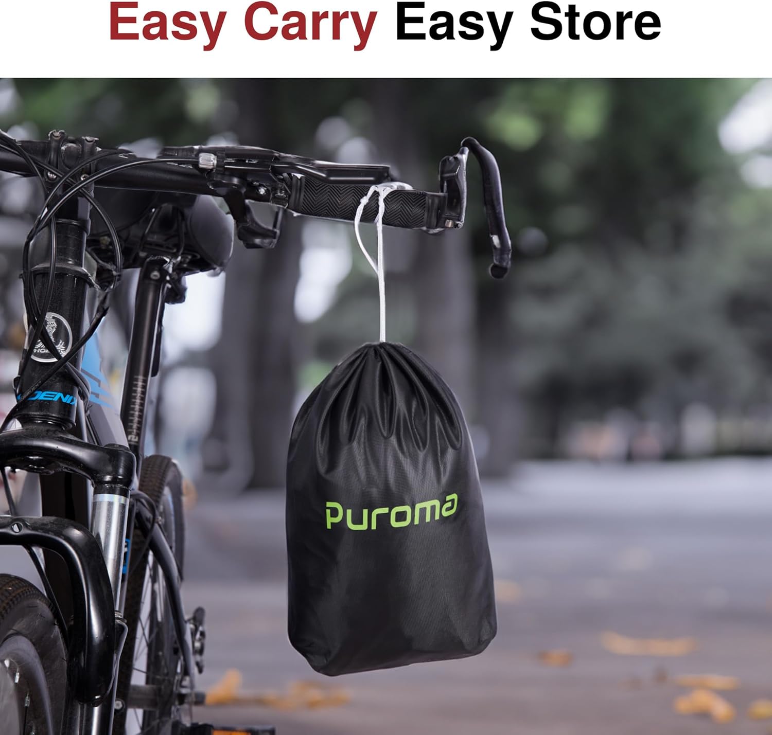 Puroma Bike Cover - 210D Waterproof Outdoor Storage for 1-3 Bikes | UV & Dust Protection, Lock Hole