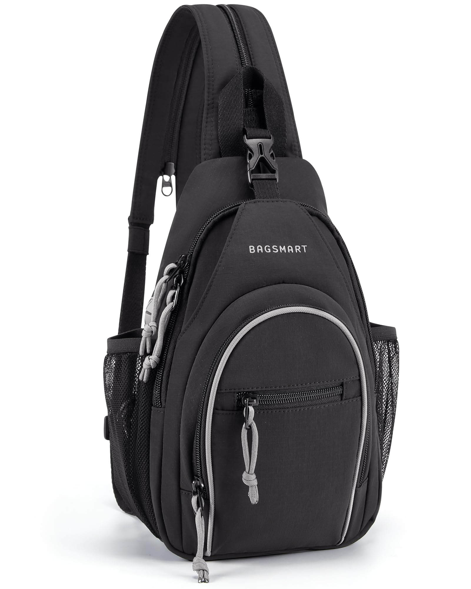 BAGSMART Small Crossbody Sling Bag for Men Women, Small Sling Backpack Shoulder Bag, Anti-Theft Chest Daypack