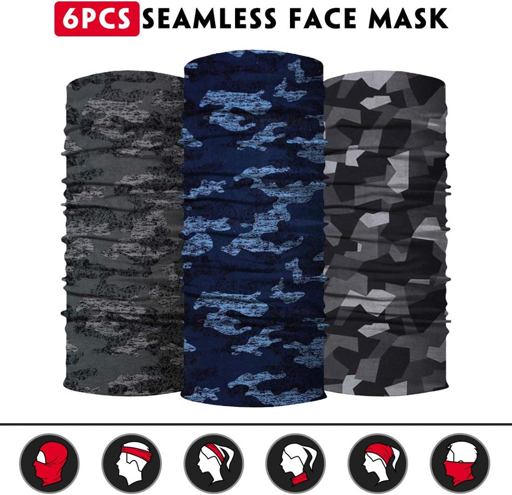Skiennix Neck Gaiter | Seamless Face Scarf & Bandana for Men and Women - Versatile Headwear