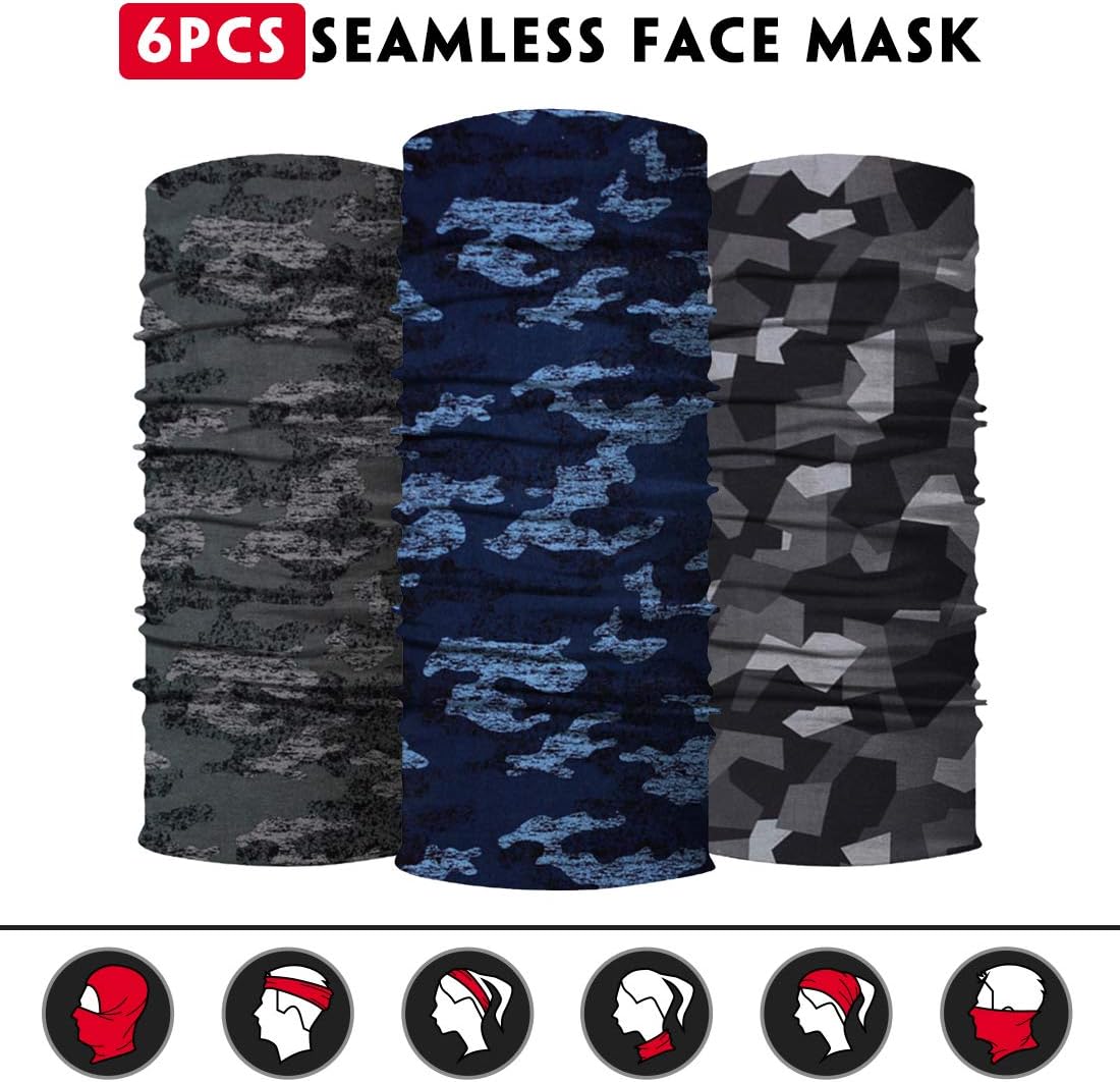 Skiennix Neck Gaiter | Seamless Face Scarf & Bandana for Men and Women - Versatile Headwear