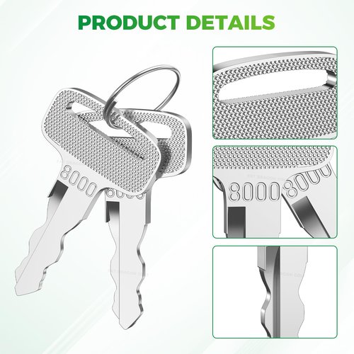 Panglong Golf Cart Replacment Ignition Keys, Suitable for Yamaha G&E G14,G16,G19,G22,G29 Drive, Replace OEM JU2-H2511-00/8000 Replacement Key (Pack of 25)