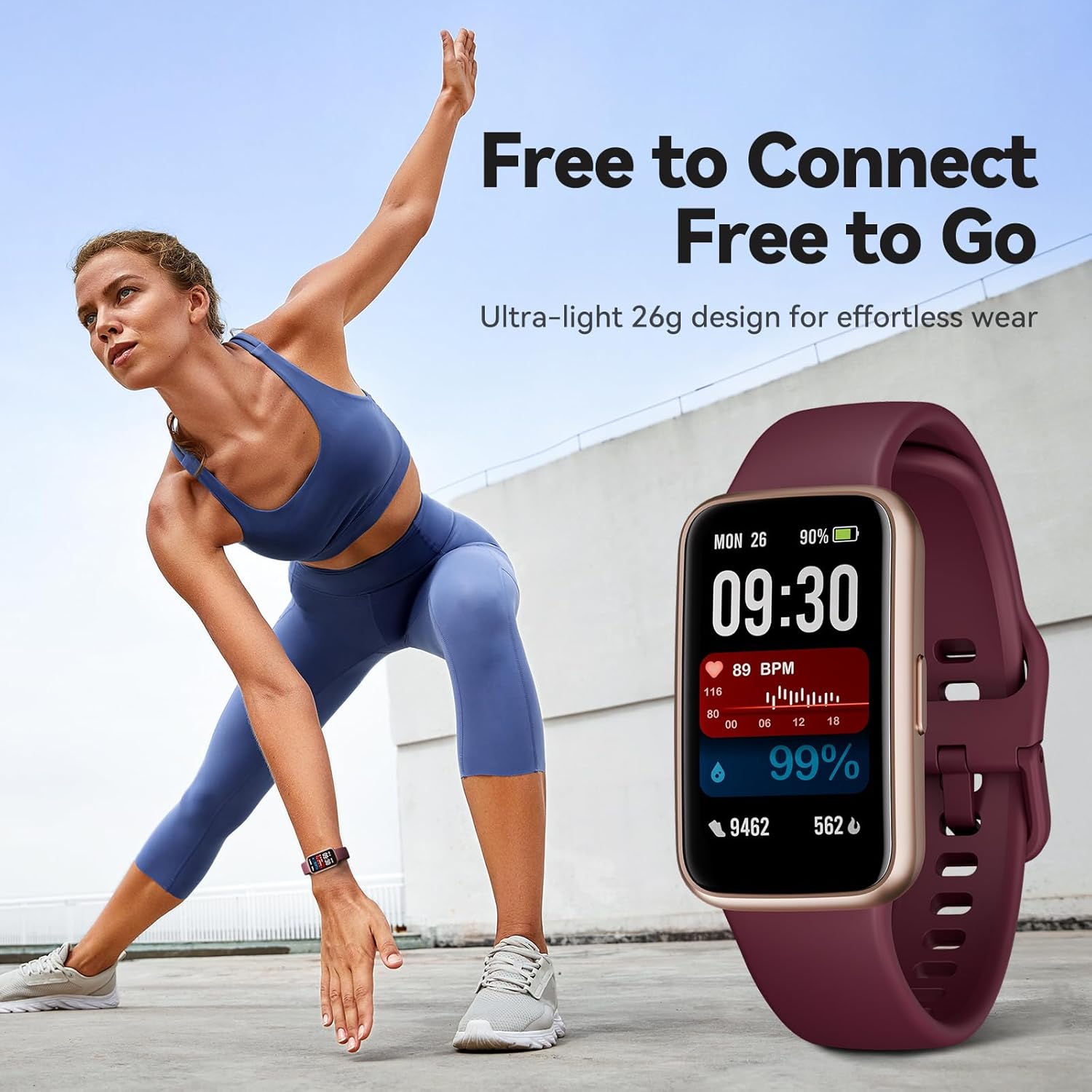 Skiennix Smart Watch - 1.47" Color Screen Fitness Tracker with 100+ Sport Modes & Heart Rate Monitor | Waterproof