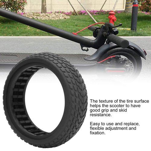 Keenso 6.5in Scooter Tire,Rubber Tubeless Solid Tire for Electric Scooter