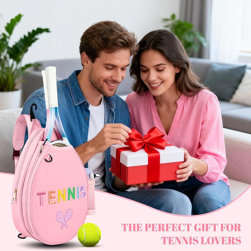 Pink Tennis Bag for Women Crossbody Sling Backpack - NZNDB