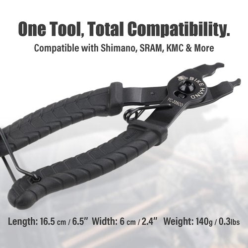 BIKEHAND Bike Bicycle Chain Master Link Pliers Tool - MTB Road Quick Link Remover Removal - Compatible with All Brands: for Shimano Sram KMC Chain - Standard