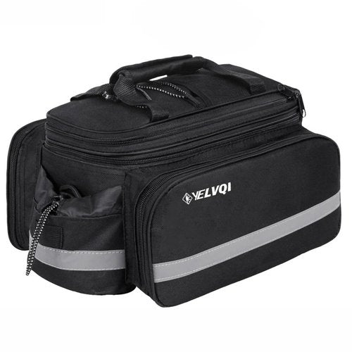 Bike Trunk Bag 16L Large Capacity Bicycle Rear Rack Bag with Waterproof Cover, Multifunction Cycling Pannier Bag for Commuting & Outdoor Riding
