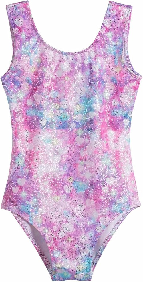 Domusgo Gymnastics Leotards - Sparkly One-Piece Tumbling Outfits for Girls | Perfect Fit & Comfort