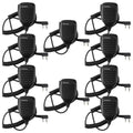 Retevis Walkie Talkie Microphone,Two Way Radio Shoulder Mic,Compatible with Retevis RT68 RT21 H-777 RT22 RT22S RT27 RT86 RT19 RT15 RB26 BAOFENG UV-5R 888S 5RM Kenwood Samcom pxton Radio(10 Pack)