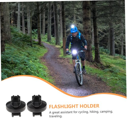 Parliky Adjustable 360 Degree Rotating Flashlight Holder Bike Mount Universal Clamp for Outdoor Cycling Hiking Camping Front Light Brackets