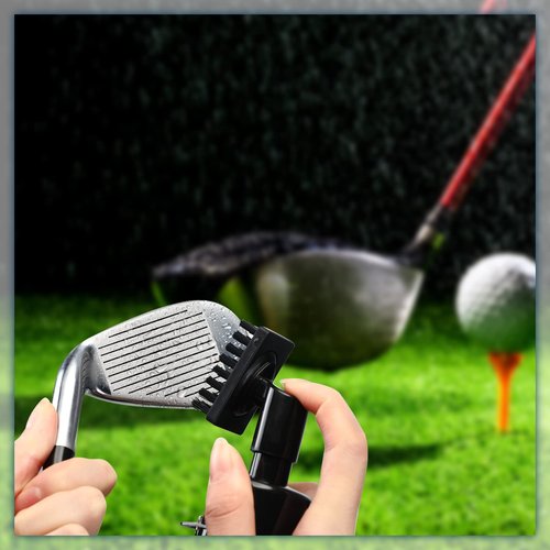 Rtteri 2 Pcs Golf Cleaner Brush Golf Cleaning Brush with 5 Ounces of Water, Golf Brush with Stiff Nylon Bristles, Golf Cleaning Brush Water Dispenser Cleaner(Black, White)