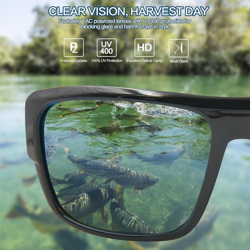 Jefoo Polarized Sunglasses - UV Protection for Men & Women | Ideal for Fishing, Cycling & Sports