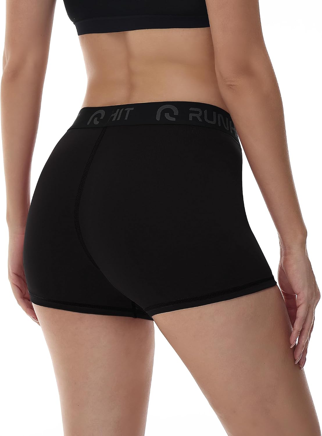Runhit 3" Volleyball Shorts - Women's Compression Spandex Shorts | 3-Pack Athletic Yoga Gym Wear