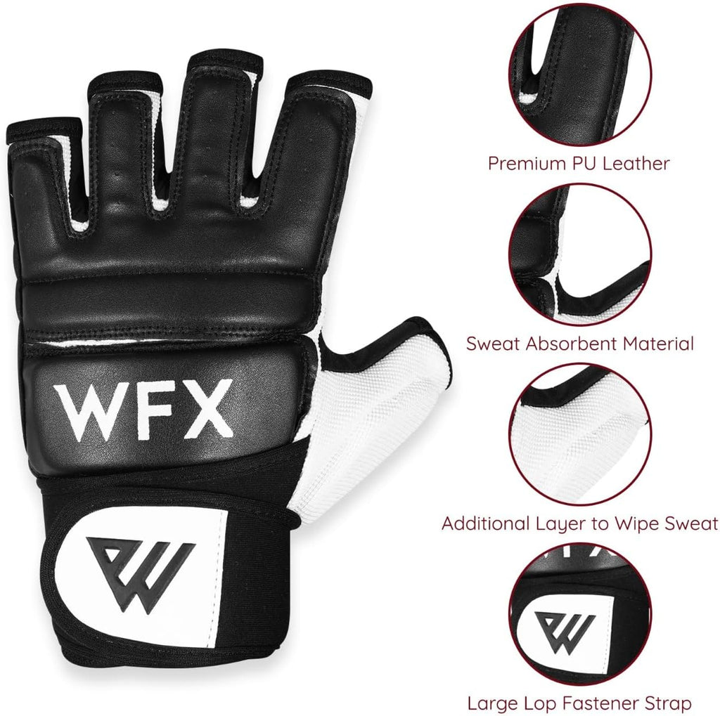 WFX Boxing Gloves - Durable MMA Training Mitts for Karate, Taekwondo & Muay Thai | Synthetic Material
