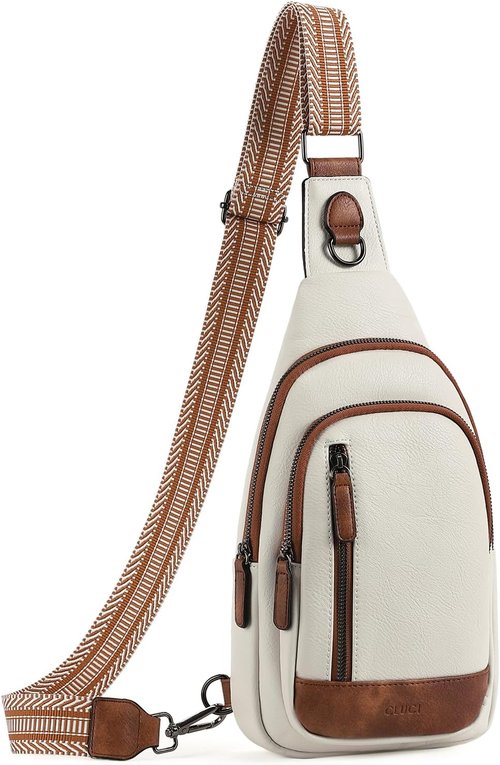 CLUCI Leather Crossbody Bag - Stylish Sling Backpack for Women & Men | Perfect Gift for Birthdays