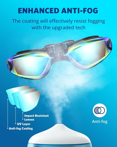 Aegend Swim Goggles - No Leak Design for Adults & Youth | 2-Pack for Ultimate Comfort
