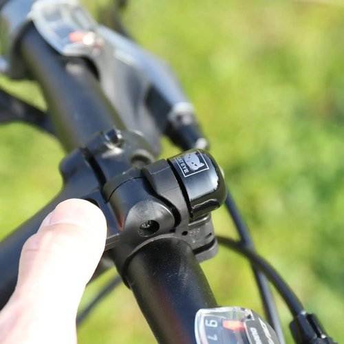 CATEYE OH-1500 Nido Bell – Brass Bike Bell with Distinctive Double Ring, Fits 22.2 mm or 25.4 mm Handlebars, Matte Finish, Clear Sound, Fits Road, MTB, Kids Bikes