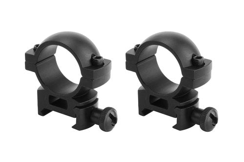 Monstrum Tactical Scope Ring Set for Picatinny/Weaver Rails | 1 inch Diameter | Medium Profile