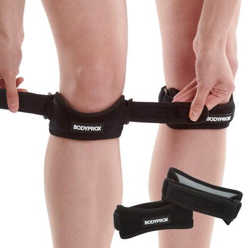 Bodyprox Knee Strap - Patella Tendon Support Brace for Pain Relief | 2-Pack for Sports & Activities
