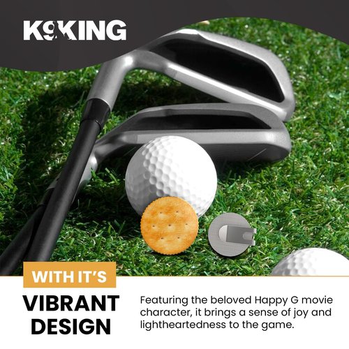 K9King Ultimate Cracker Golf Ball Marker with Magnetic Golf Hat Clip | Golf Ball Marker Set | Premium Accessories for Enhanced Golfing Fun and Funny Golf Gifts for Men Women Golfers