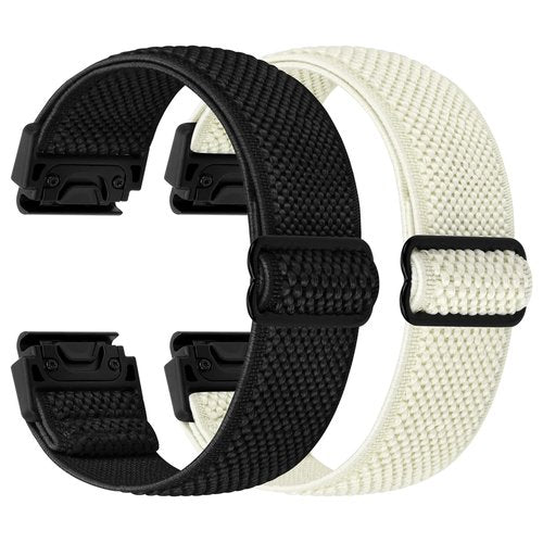TumpCez Quickfit 22mm Bands for Garmin Fenix 8 47mm/Fenix E 47mm/Fenix 7/Fenix 7 Pro/Fenix 6/Fenix 6 Pro/Fenix 5/5 Plus/Epix Gen 2/Approach S62/S60 Band,Elastic Watch Nylon Strap Wristband