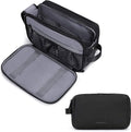 BAGSMART Toiletry Bag - Water-Resistant Travel Organizer Dopp Kit for Men | Medium Black