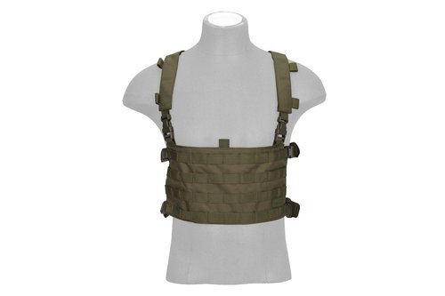 Lancer Tactical 1000D Nylon QD Chest Rig and Backpack Combo (OD GREEN)