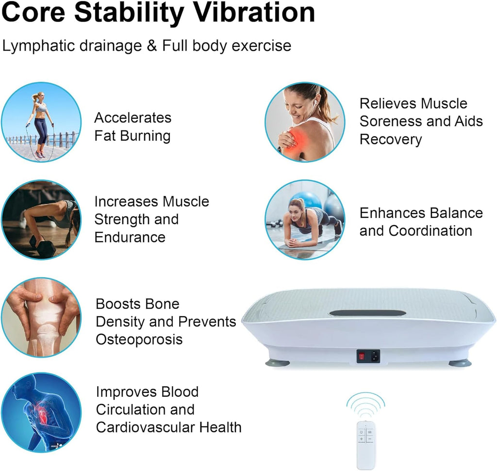 Silent Vibration Plate by [Brand Name] - Effective Exercise Machine for Weight Loss | Compact Design