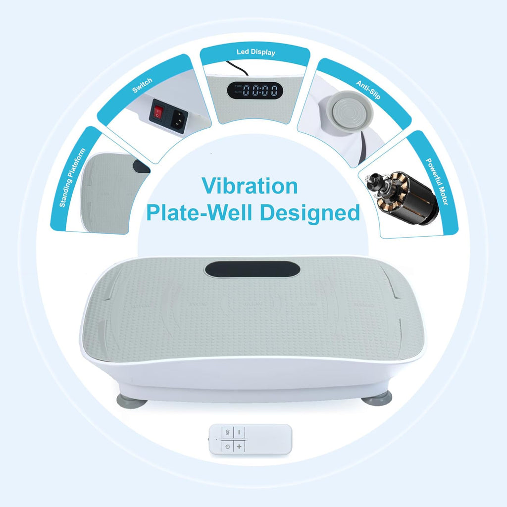 Silent Vibration Plate by [Brand Name] - Effective Exercise Machine for Weight Loss | Compact Design