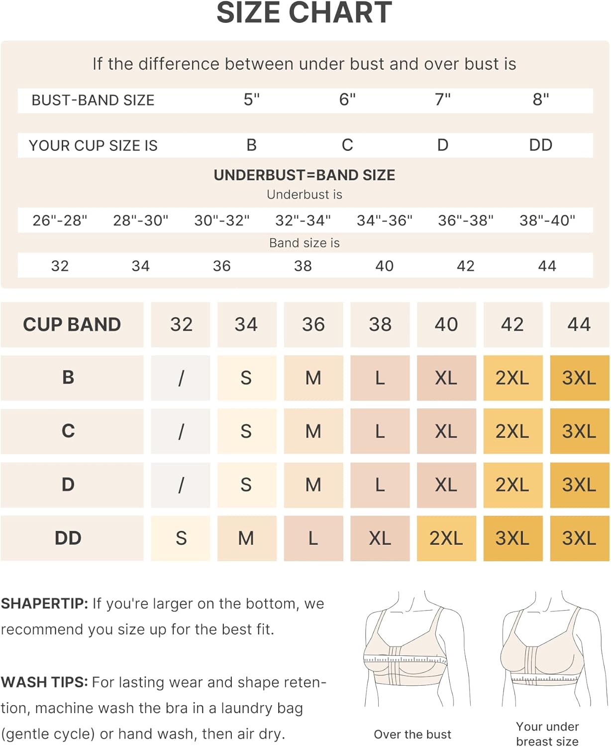 SHAPELLX Post Surgery Bras - Wireless Compression Mastectomy Bra with Adjustable Straps | Front Closure Design