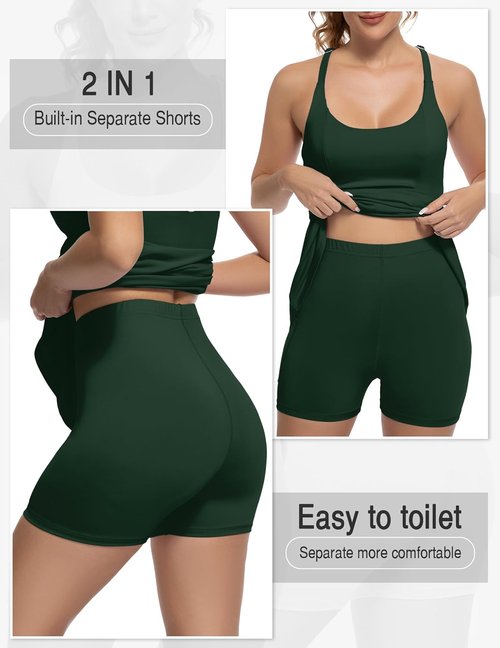 GGOV Tennis Dress - Women's Athletic Golf Dress with Pockets & Adjustable Straps | Backless Design