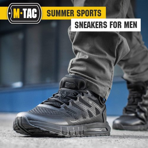 M-Tac Tactical Sneakers for Men - Lightweight Breathable Mesh Hiking Shoes | Non-Slip EVA Sole, Durable Design