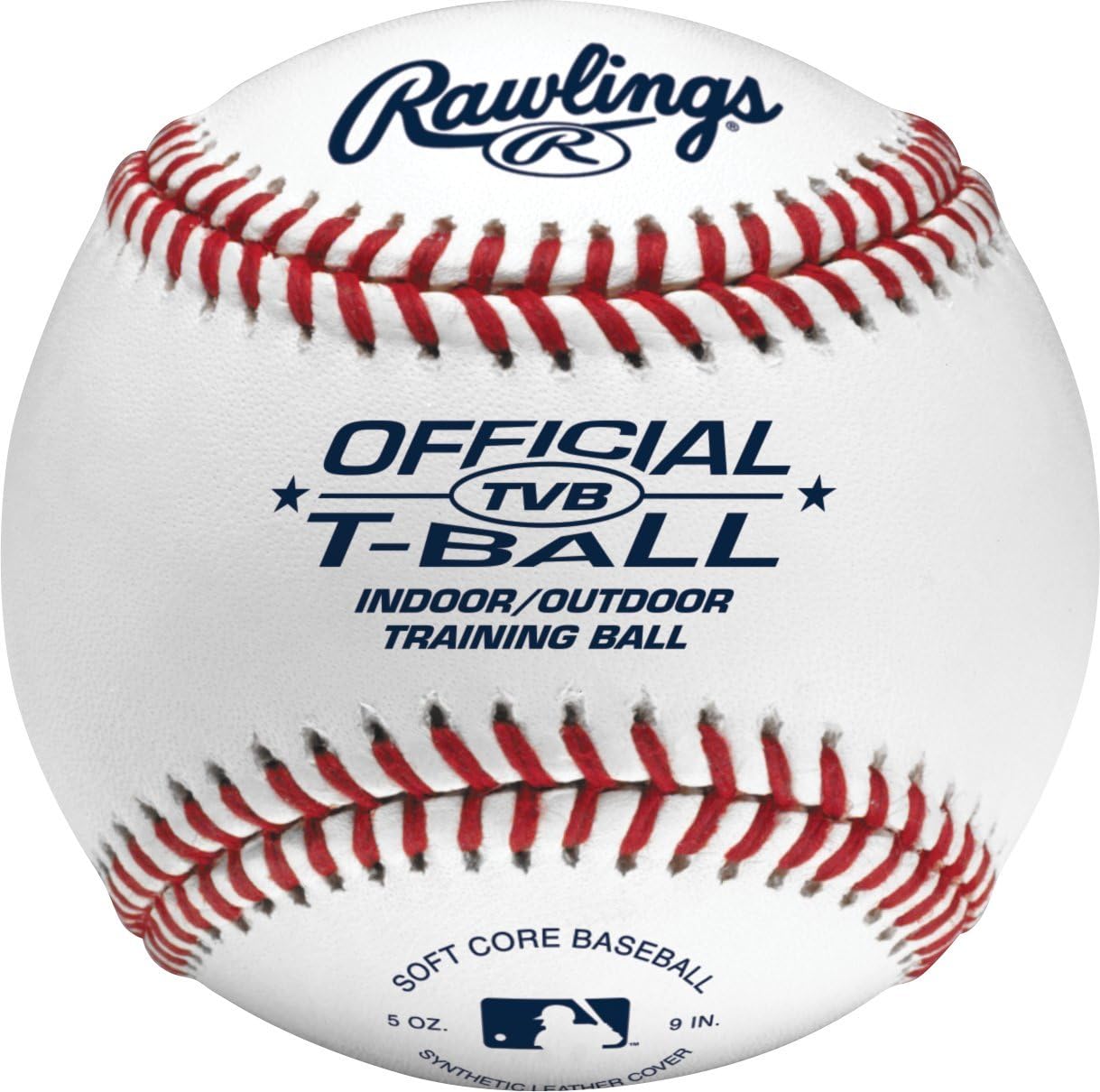 Rawlings Baseballs - Sponge Rubber Center with Synthetic Cover - Youth T-Ball, Box of 24 Balls