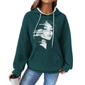domirica Womens Sweatshirts Side Face Elegant Loose Fit Business Casual Waffle Sweatshirt Women Long Sleeve Drawstring Pullover With Pocket Retro Workout Oversized Outfits Street Wear,XL