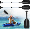 Trader Telescoping Canoe Paddles - Adjustable Aluminum Oars 21.3-41.7 in for Kayaks & Dinghies