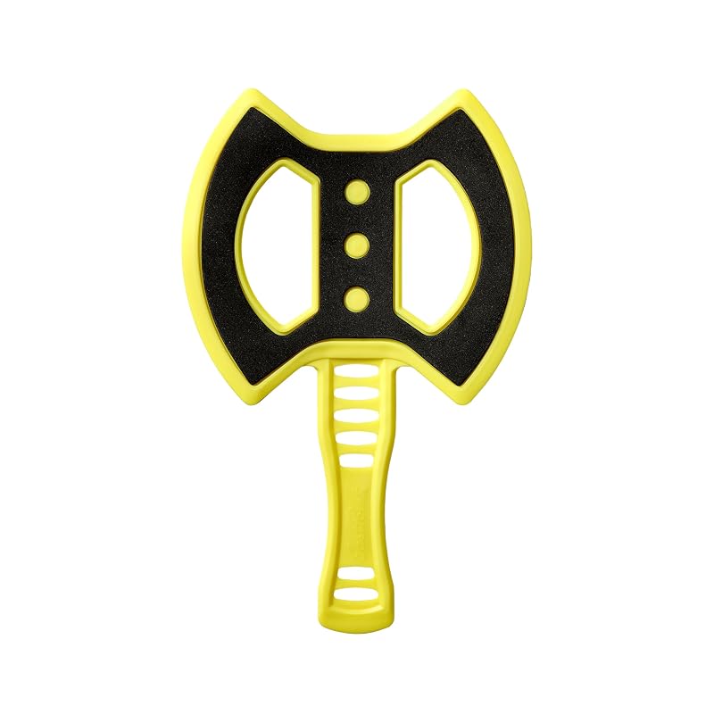 Yellow Foam Axe Throwing Set - 4 Pieces, Outdoor Safe Fun