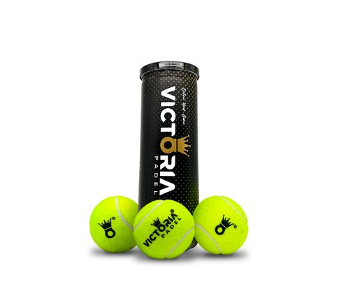 Victoria Padel Ball – Professional Padel Ball Certified by FIP – Durable Padel Balls with Consistent Bounce – Premium Felt for High Performance – Tube of 3 Tournament-Ready Balls (1 Pack)