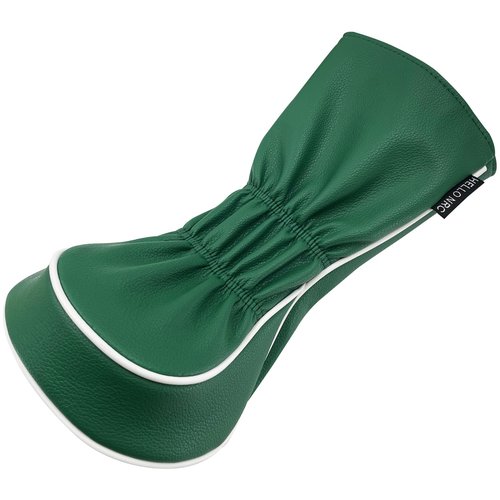 Gbourly Funny Golf Club Classic Green Fat Tiger Driver Head Cover Soft Pebble PU Leather Headcover