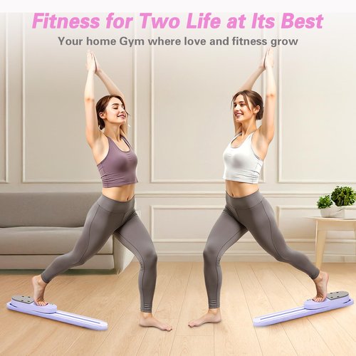 FURFAST Pilates Board, Upgrad Pilates Reformer Machine, 6-in-1 Multifunction Abdominal Fitness Board for Home Workout Equipment, Portable Reformer Machine for Full Body Workout