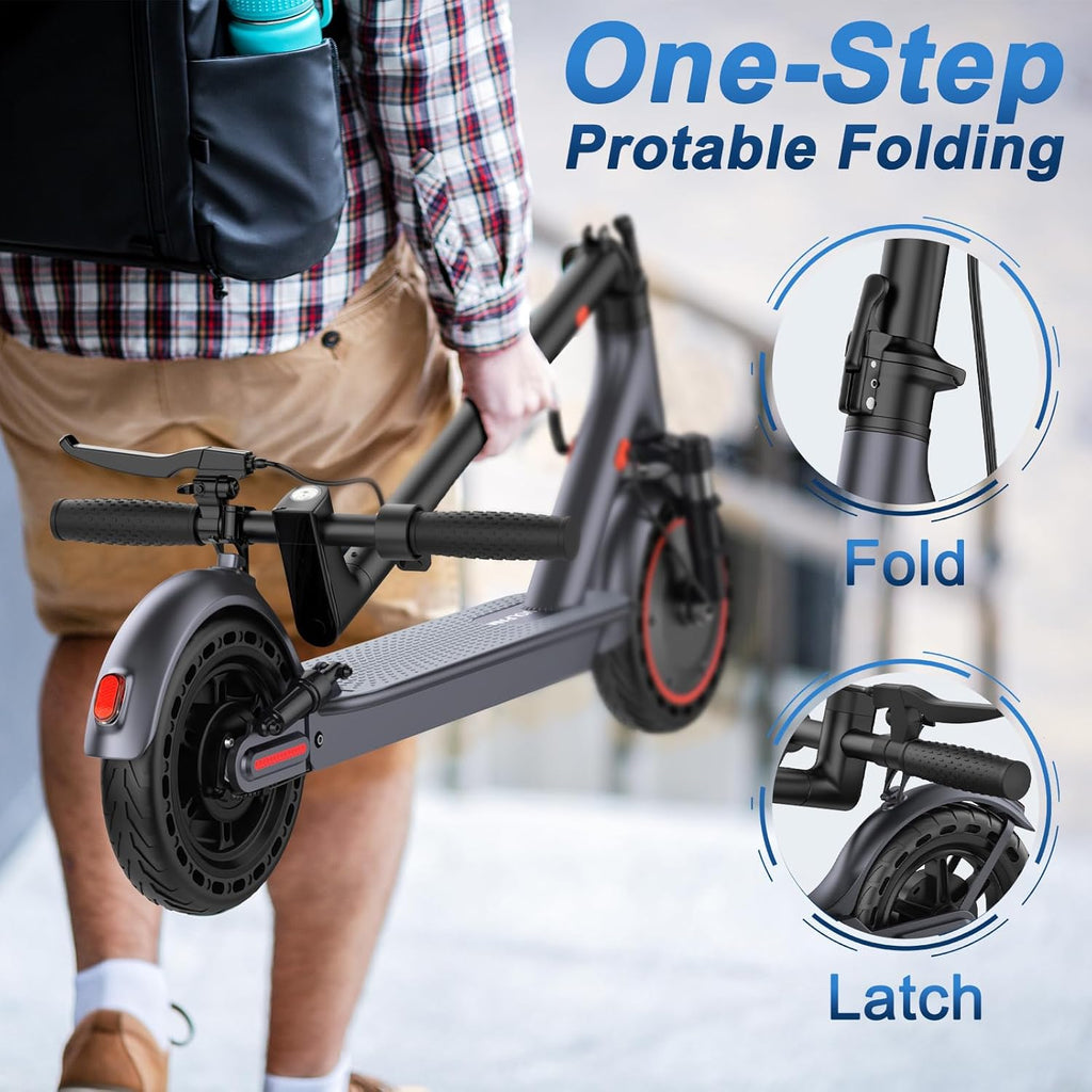 VOLPAM Electric Scooter - Dual Suspension, 500W/800W Motor, 19/22 MPH, Long Range 60/40/31/23 Miles, Max Load 264 lbs